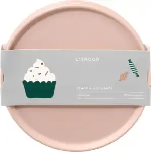 LIEWOOD Teller aus recyceltem PET-Material "Celebration", pale/tuscany (20x1 cm)