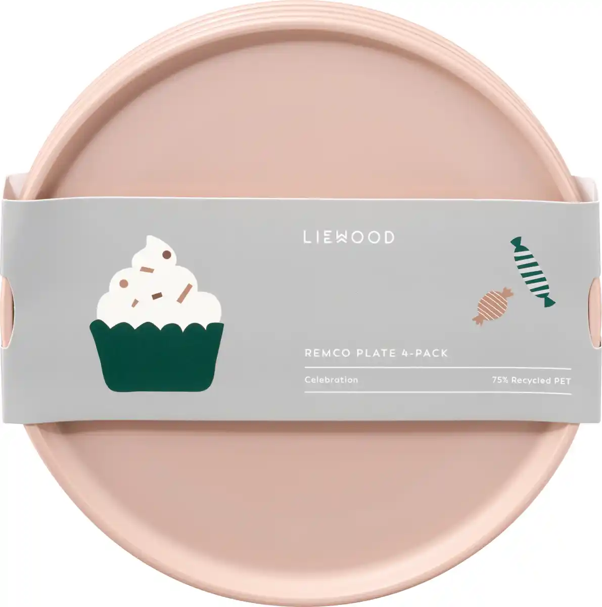 Bild 1 von LIEWOOD Teller aus recyceltem PET-Material "Celebration", pale/tuscany (20x1 cm)