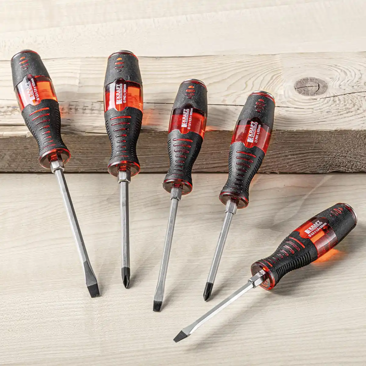 Bild 1 von Kraft Werkzeuge Durchschlagschraubendreher-Set 5-tlg.