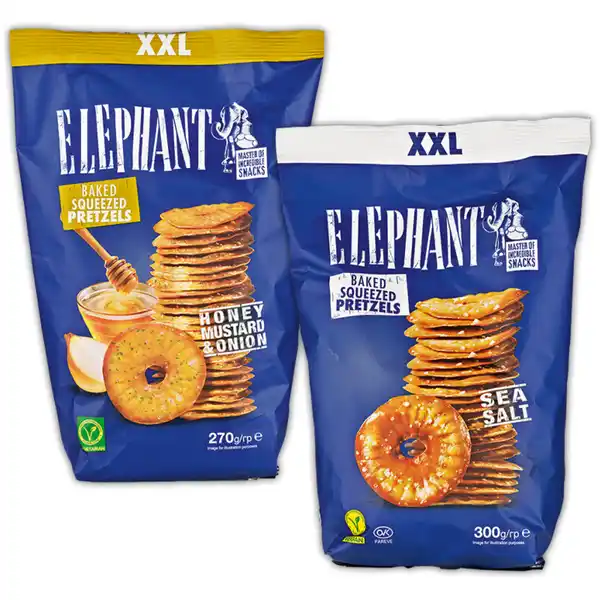 Bild 1 von Elephant Master Of Incredible Snacks Elephant Pretzels