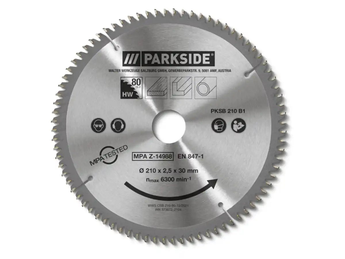 Bild 1 von PARKSIDE® Kreissägeblatt »PKSB 210 B1«, 210 mm