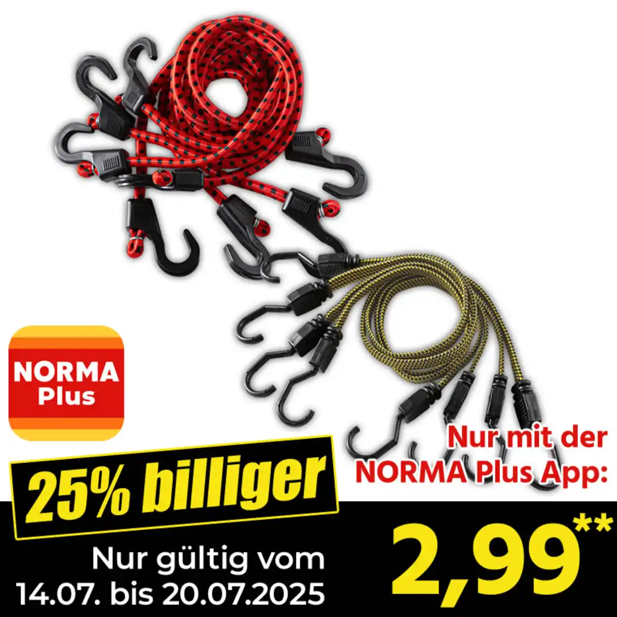 Bild 1 von Kraft Werkzeuge Spanngummi 4er-Set