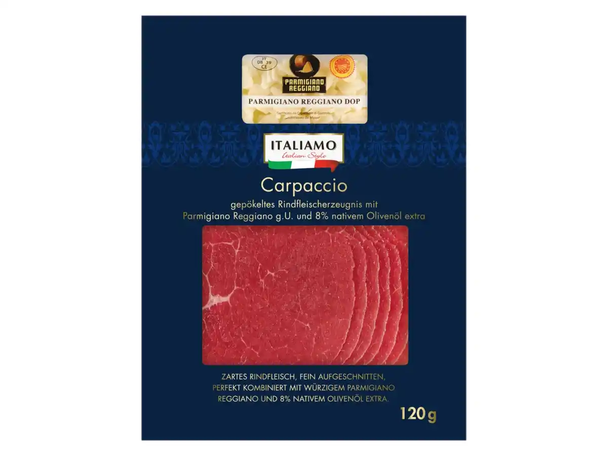 Bild 1 von Italiamo Carpaccio vom Rind,  120 g