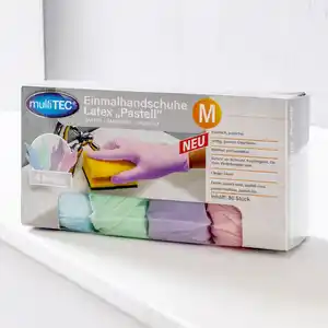 Multitec Latex-Handschuhe "Pastell" 80er
