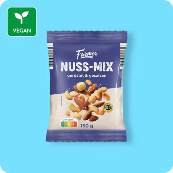 Bild 1 von FARMER Nuss-Mix, Geröstet und gesalzen