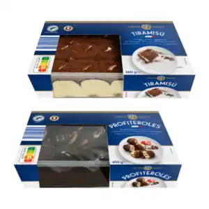 CUCINA NOBILE Profiteroles / Tiramisu