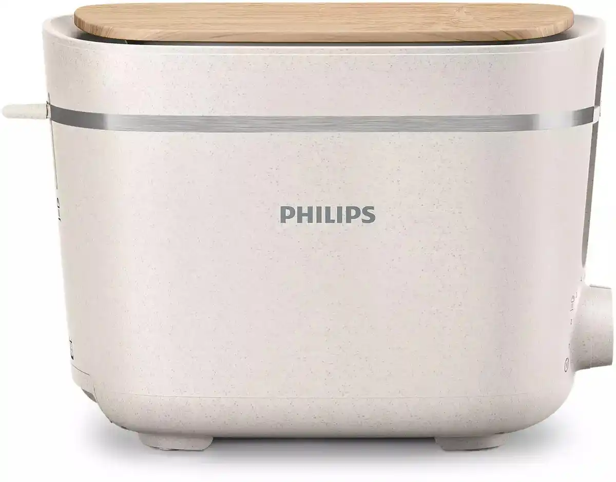 Bild 1 von HD2640/10 Conscious Collection Kompakt-Toaster seidenweiß/matt