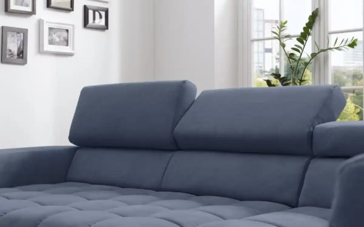 Bild 2 von Megapol - Wohnlandschaft Satellite-S, blau, 1,5-Sitzer rechts, inkl. Kopfteilverstellung