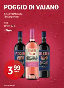 POGGIO DI VAIANO Rosso oder Rosato Toskana/Italien