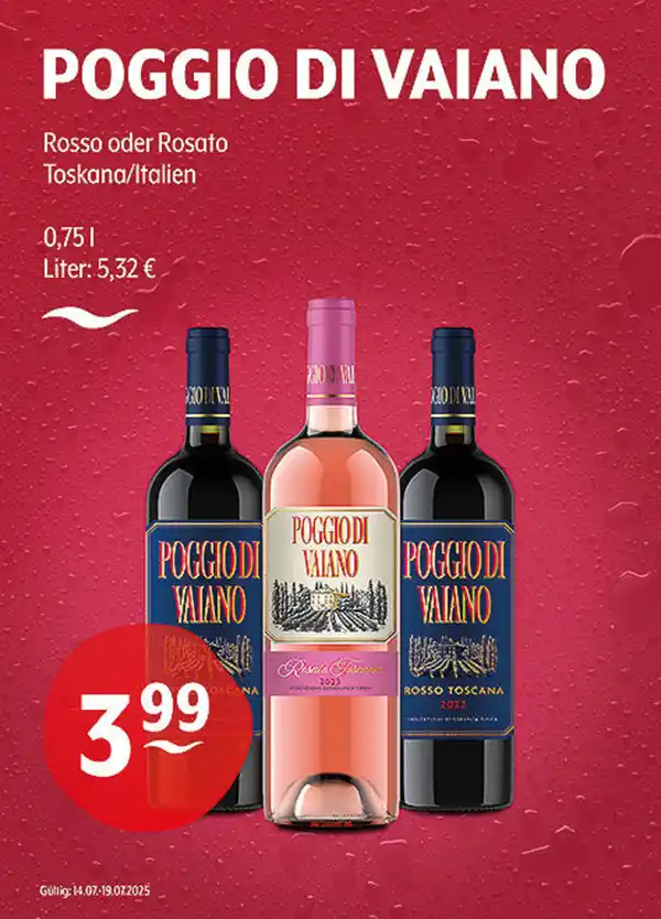 Bild 1 von POGGIO DI VAIANO Rosso oder Rosato Toskana/Italien