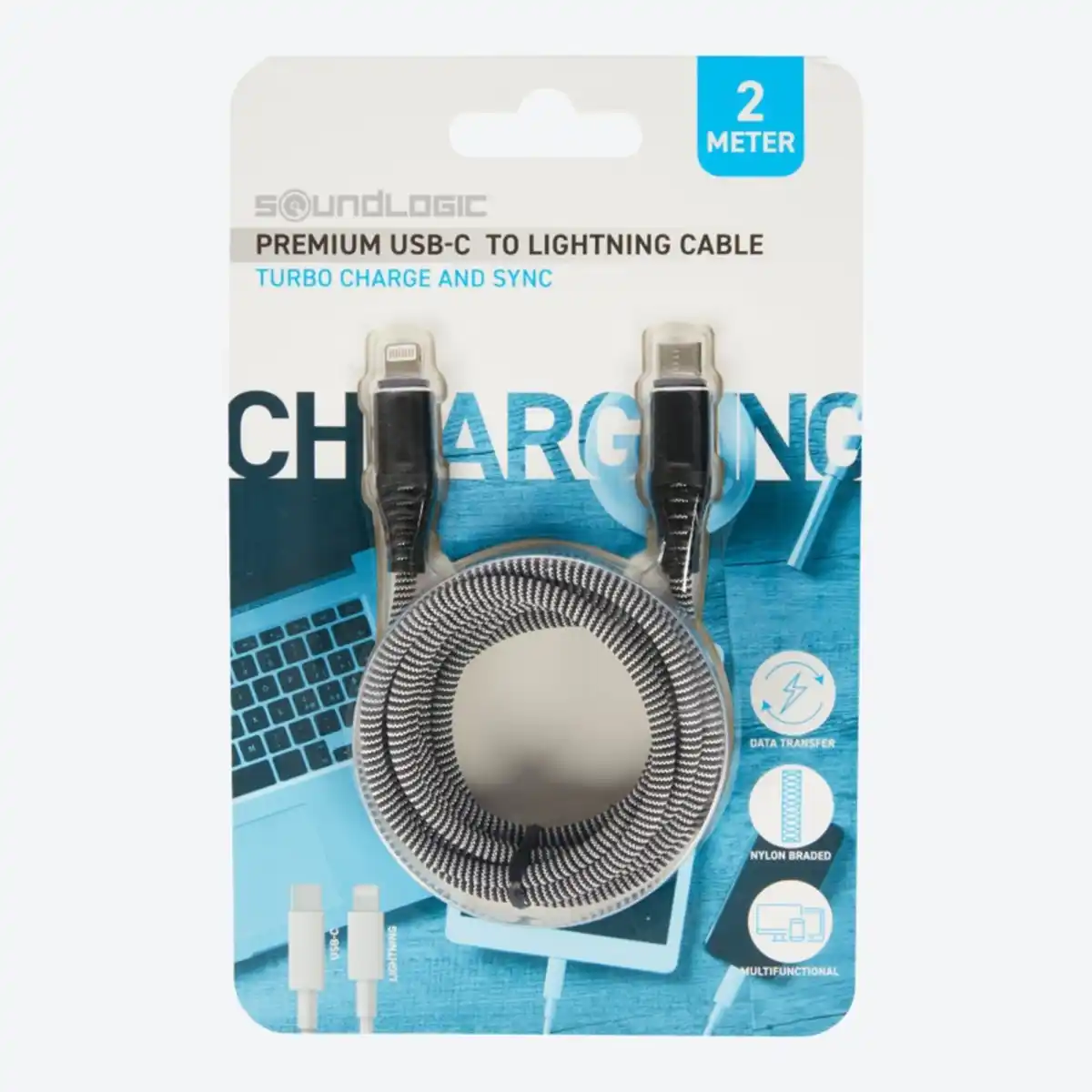 Bild 2 von Soundlogic Premium-Ladekabel, USB-Type-A zu Lightning, ca. 2m