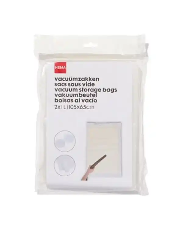 Bild 1 von 2er-Pack Vakuumbeutel, large, 105 x 65 cm