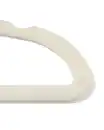 Bild 3 von 6er-Pack Kleiderbügel, Velours, weiß