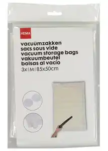 3er-Pack Vakuumbeutel, medium, 85 x 50 cm