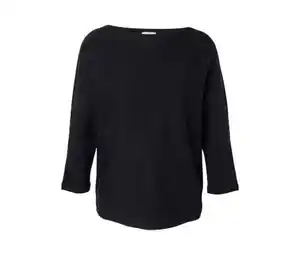 Feinstrickpullover, schwarz