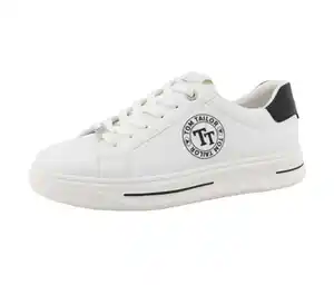 Tom Tailor Sneaker, PU weiß-schwarz