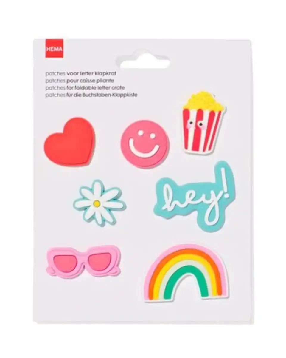 Bild 2 von Aufnäher Buchstabenfaltkiste, fröhlich
