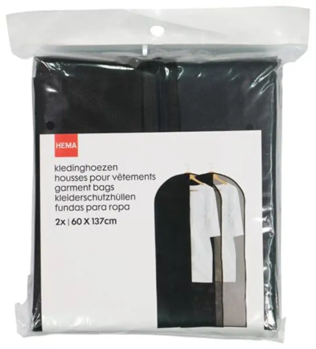 Bild 3 von 2er-Pack Kleiderhüllen, schwarz