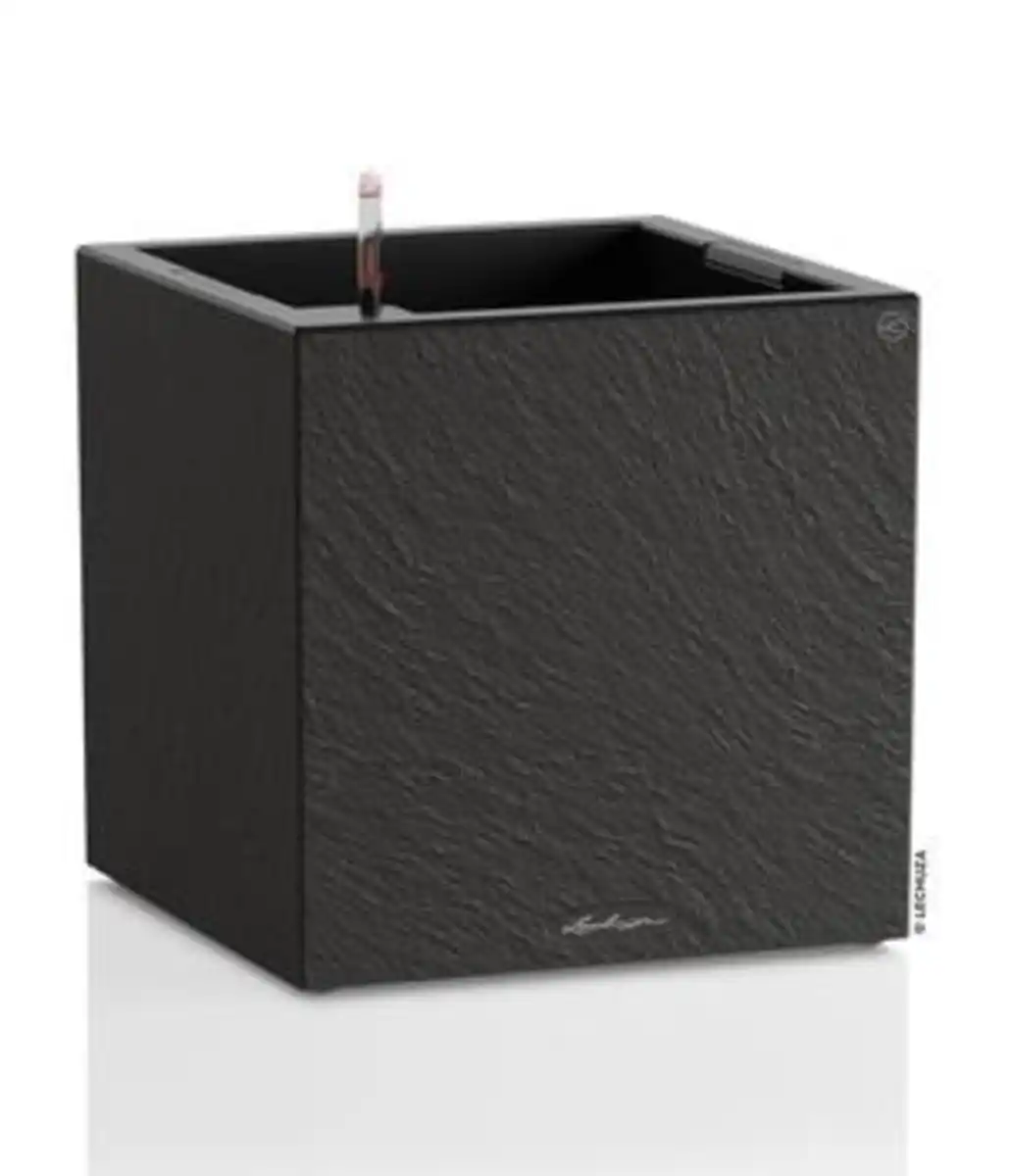 Bild 1 von LECHUZA® Kunststoff-Topf Canto Slatestone inkl. Pflanzeinsatz, quadratisch