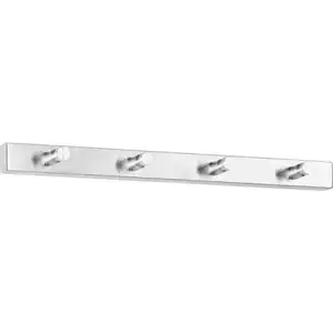 Zack Garderobenleiste, Edelstahl, Metall, 40 cm, Garderobe, Garderobenleisten & Garderobenhaken, Garderobenleisten