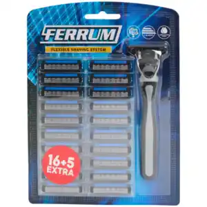 Ferrum Rasierer mit zusätzlichen Klingen