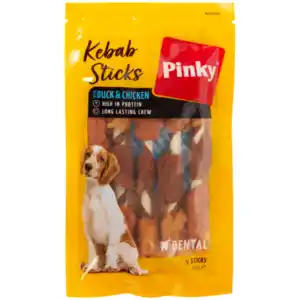 Pinky Hundesnacks Kebab Sticks mit Ente und Huhn