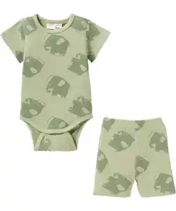 Newborn Body + Shorts, hellgrün