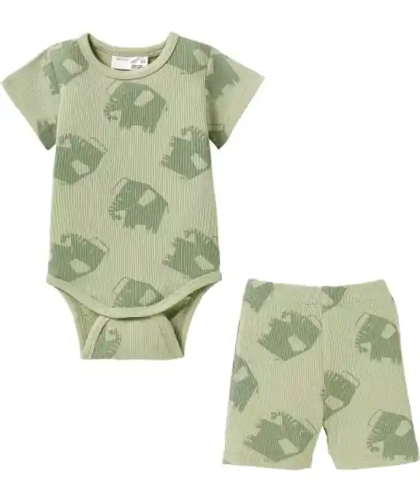 Bild 1 von Newborn Body + Shorts, hellgrün
