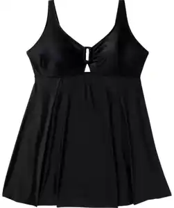 Badekleid in Schwarz, schwarz