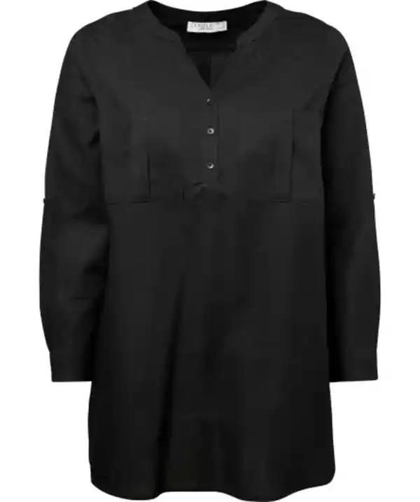 Bild 1 von Longbluse, schwarz