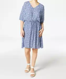 Sommerliches Kleid, blau bedruckt