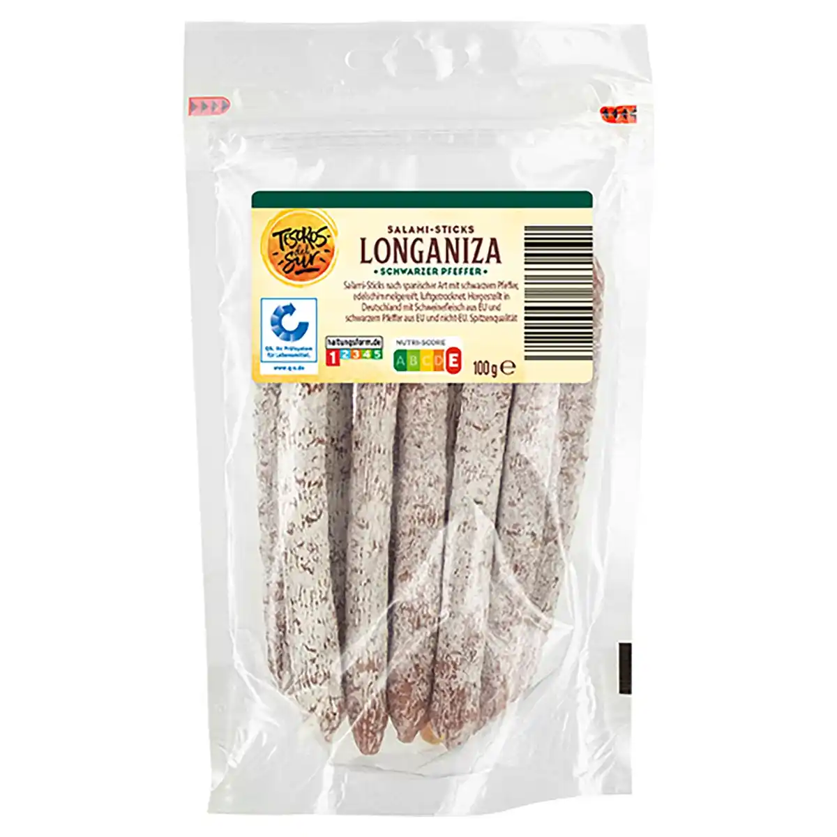 Bild 1 von TESOROS DEL SUR Spanische Salami Sticks 100 g, Longaniza