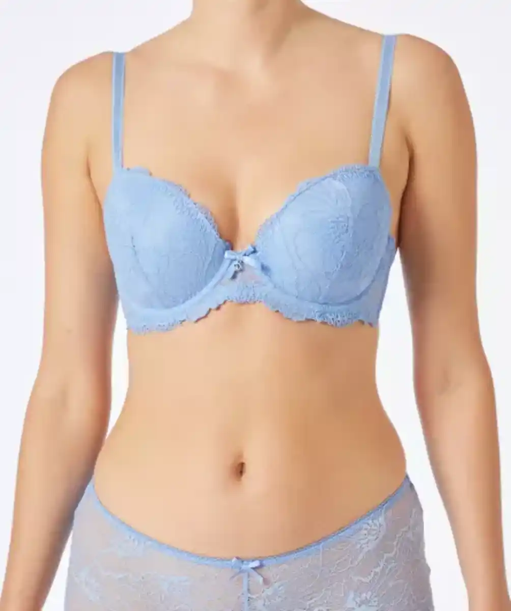 Bild 1 von BH aus Spitze, hellblau