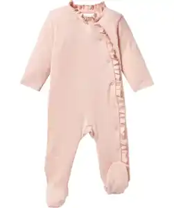 Newborn Strampler Blümchen, rosa