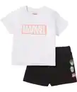Bild 1 von Marvel T-Shirt + Shorts, schwarz
