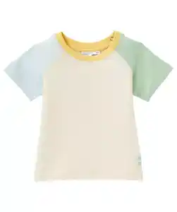 T-Shirt mit Kontrastärmeln, offwhite