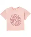 Bild 1 von T-Shirt mit Stickerei, rosa