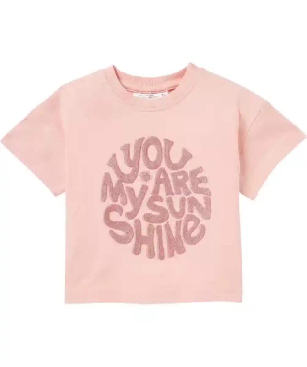 Bild 1 von T-Shirt mit Stickerei, rosa