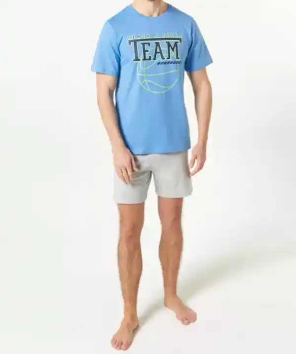 Bild 1 von Kurzer Pyjama, blau