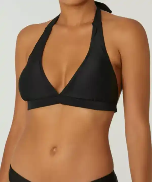 Bild 1 von Triangel Bikini-Oberteil in Schwarz, schwarz