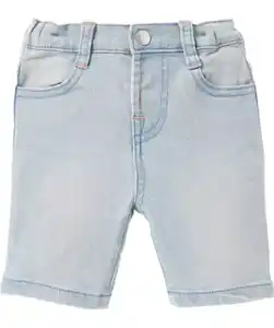 Jeans-Shorts mit heller Waschung, jeansblau hell