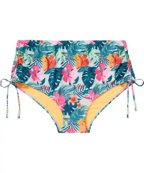 Bild 1 von High-waist Bikini-Slip, blau bedruckt