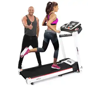 Miweba Sports Laufband Home Track HT1000F, klappbar, mit Steigung, 1-16km/h, Quick-Speed, Safety-Key (Weiß)