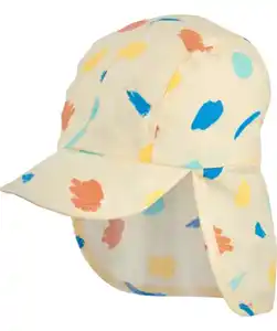 Mütze Farbtupfer, offwhite