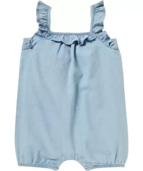 Bild 1 von Jumpsuit mit Rüschen, jeansblau hell