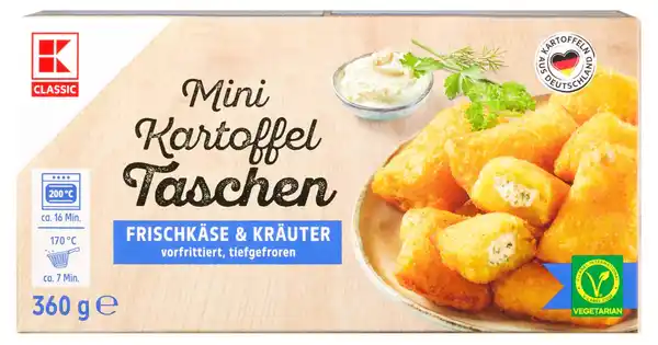 Bild 1 von K-CLASSIC Mini-Kartoffeltaschen, 360-g-Packg.