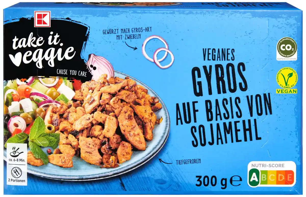Bild 1 von K-TAKE IT VEGGIE Veganes Gyros, 300-g-Packg.