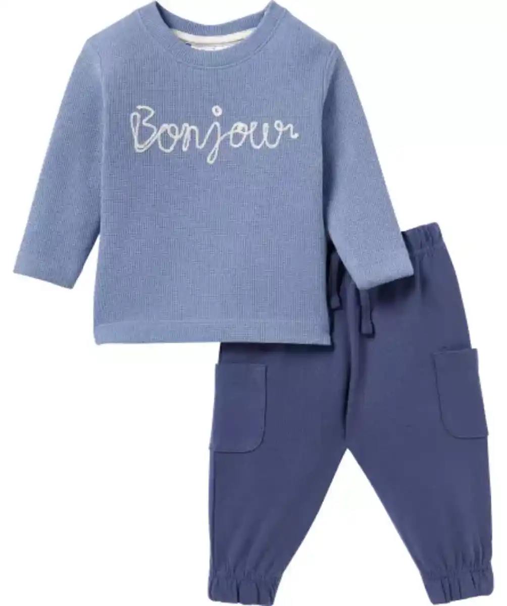 Bild 1 von Langarmshirt + Hose, hellblau