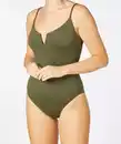 Bild 1 von Strukturierter Badeanzug, Khaki
