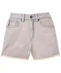 Jeans-Shorts mit Destroyed-Effekten, jeansblau hell ausgewaschen